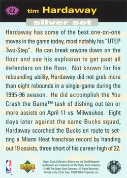 1995-96 Collector's Choice - You Crash the Game Silver Exchange: Assists/Rebounds #C2 Tim Hardaway Back