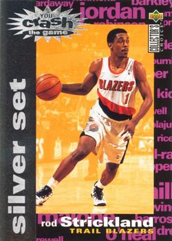 1995-96 Collector's Choice - You Crash the Game Silver Exchange: Assists/Rebounds #C13 Rod Strickland Front