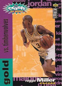 1995-96 Collector's Choice - You Crash the Game Gold: Scoring #C24 Reggie Miller Front