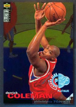 1995-96 Collector's Choice - 1995-1996 Debut Player's Club Platinum #T14 Derrick Coleman Front