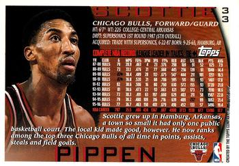 1996-97 Topps #33 Scottie Pippen Back
