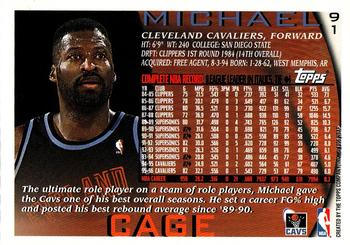 1996-97 Topps #91 Michael Cage Back