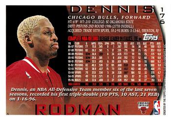 1996-97 Topps #176 Dennis Rodman Back