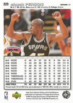 1995-96 Collector's Choice - Player's Club #223 Chuck Person Back