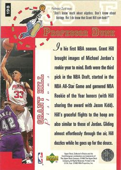 1995-96 Collector's Choice - Platinum Player's Club #198 Grant Hill Back