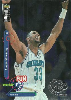 1995-96 Collector's Choice - Platinum Player's Club #168 Alonzo Mourning Front