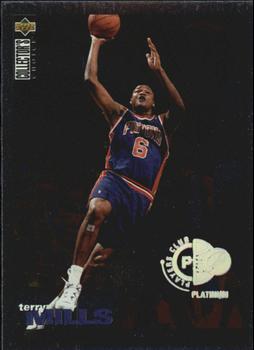 1995-96 Collector's Choice - Platinum Player's Club #214 Terry Mills Front
