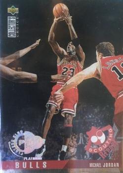1995-96 Collector's Choice - Platinum Player's Club #324 Michael Jordan Front