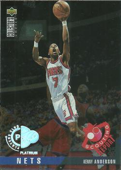 1995-96 Collector's Choice - Platinum Player's Club #337 Kenny Anderson Front