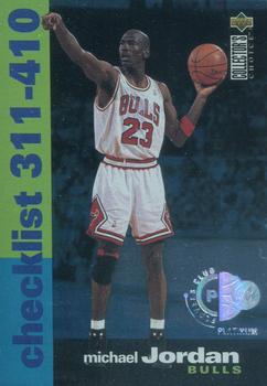 1995-96 Collector's Choice - Platinum Player's Club #410 Michael Jordan Front