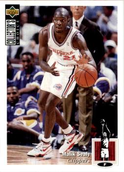 1995-96 Collector's Choice European Stickers #15 Malik Sealy Front