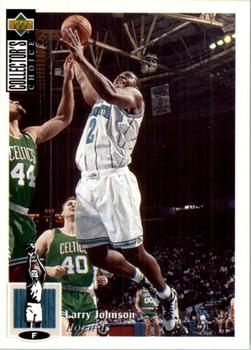 1995-96 Collector's Choice European Stickers #116 Larry Johnson Front