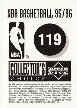 1995-96 Collector's Choice European Stickers #119 Chicago Bulls Logo Back