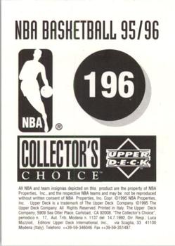 1995-96 Collector's Choice European Stickers #196 Philadelphia 76ers Logo Back