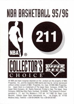 1995-96 Collector's Choice European Stickers #211 Toronto Raptors Logo Back