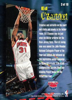 1995-96 Fleer - Rookie Phenom Hot Pack #3 Ed O'Bannon Back