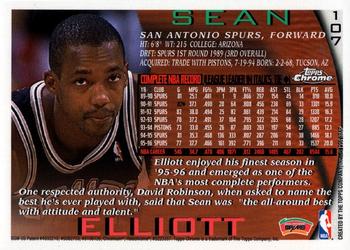 1996-97 Topps Chrome #107 Sean Elliott Back