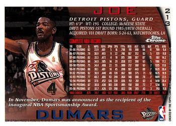 1996-97 Topps Chrome #213 Joe Dumars Back
