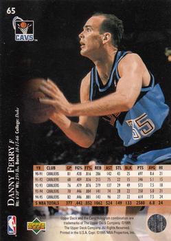 1995-96 Upper Deck - Electric Court Gold #65 Danny Ferry Back
