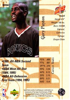 1995-96 Upper Deck - Special Edition Gold #SE164 Gary Payton Back