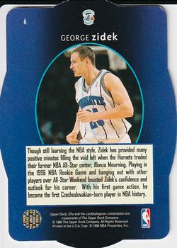 1996 SPx - Gold #6 George Zidek Back