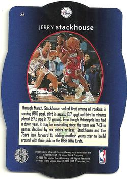 1996 SPx - Gold #36 Jerry Stackhouse Back