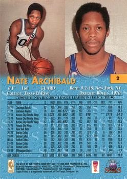 1996-97 Topps Stars - Finest #2 Nate Archibald Back