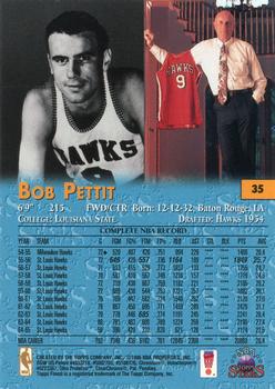1996-97 Topps Stars - Finest #35 Bob Pettit Back
