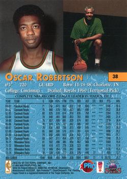 1996-97 Topps Stars - Finest #38 Oscar Robertson Back