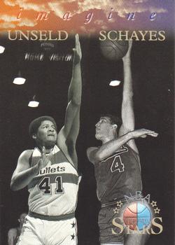 1996-97 Topps Stars - Imagine Members Only #I-21 Wes Unseld / Dolph Schayes Front