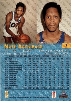 1996-97 Topps Stars - Members Only #2 Nate Archibald Back