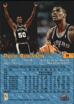 1996-97 Topps Stars - Members Only #39 David Robinson Back