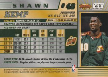 1996-97 Bowman's Best - Atomic Refractors #66 Shawn Kemp Back