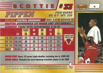 1996-97 Bowman's Best - Refractors #1 Scottie Pippen Back
