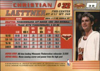 1996-97 Bowman's Best - Refractors #32 Christian Laettner Back