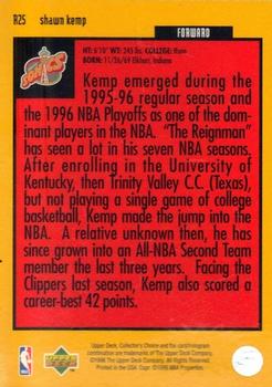 1996-97 Collector's Choice - You Crash the Game Scoring Silver Exchange (Series One) #R25 Shawn Kemp Back