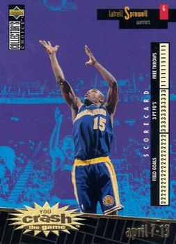 1996-97 Collector's Choice - You Crash the Game Scoring Gold (Series Two) #C9 Latrell Sprewell Front