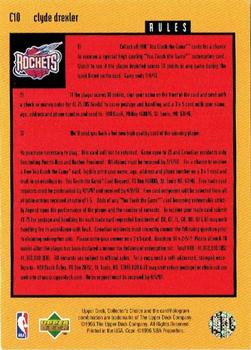 1996-97 Collector's Choice - You Crash the Game Scoring Gold (Series Two) #C10 Clyde Drexler Back