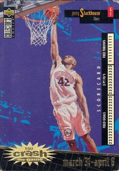 1996-97 Collector's Choice - You Crash the Game Scoring Gold (Series Two) #C20 Jerry Stackhouse Front