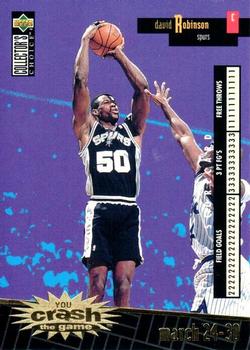 1996-97 Collector's Choice - You Crash the Game Scoring Gold (Series Two) #C24 David Robinson Front
