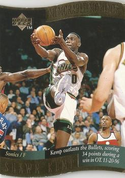 1996-97 Collector's Choice - Memorable Moments #10 Shawn Kemp Front