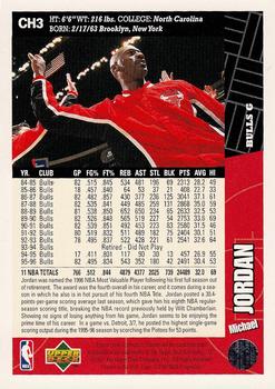 1996-97 Collector's Choice Chicago Bulls #CH3 Michael Jordan Back