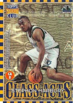 1996-97 Stadium Club - Class Acts Refractors #CA8 Kenny Anderson / Stephon Marbury Back