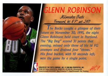 1996-97 Topps - Holding Court #HC7 Glenn Robinson Back