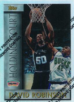 1996-97 Topps - Holding Court Refractor #HC13 David Robinson Front