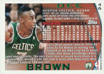 1996-97 Topps - NBA at 50 #46 Dee Brown Back