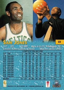 1996-97 Topps Stars #23 Sam Jones Back