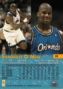 1996-97 Topps Stars #32 Shaquille O'Neal Back