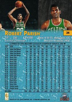 1996-97 Topps Stars #34 Robert Parish Back
