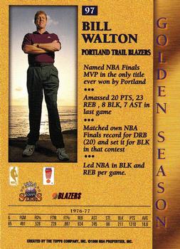 1996-97 Topps Stars #97 Bill Walton Back